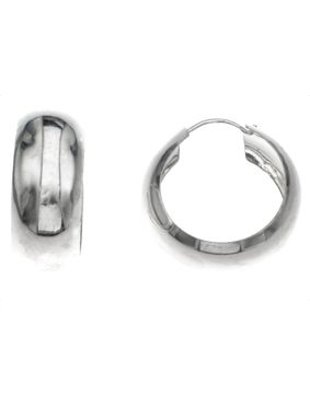 Silver Bar hoops 5-10 4159