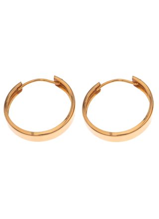 Silver Bar hoops 3-17 goldplated 2439