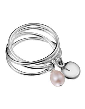 Kalevala Twinflower ring silver pink 2465400HE