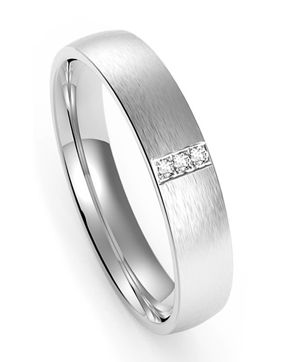 Bosie with stones Titanium Ring 5mm TICMR-2016-066Z