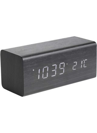 Karlsson KA5652BK Block alarm clock