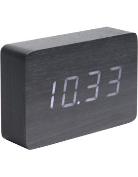 Karlsson KA5653BK Square alarm clock