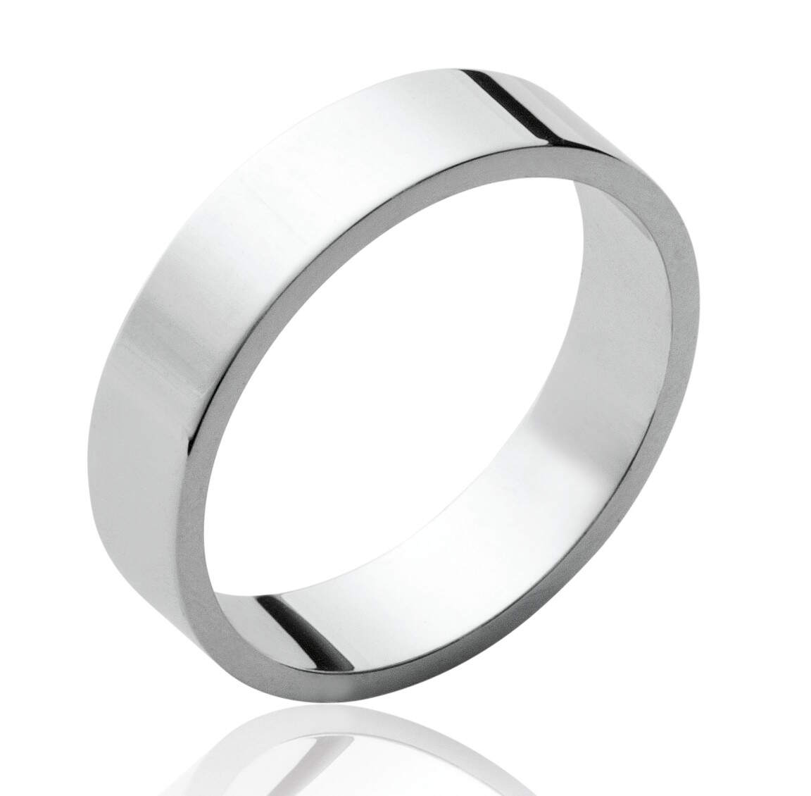 Lykka Casuals plain straight ring in silver 5 mm