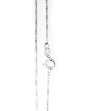 Box chain Necklace 925 Sterling Silver 1.1mm VEN022