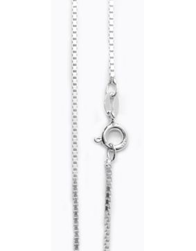 Box chain Necklace 925 Sterling Silver 1.2mm VEN024