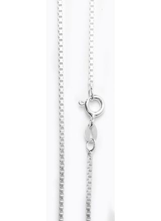 Box chain Necklace 925 Sterling Silver 1.3mm VEN026