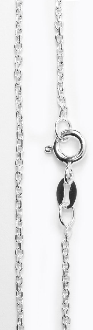Anchor chain Necklace 925 Sterling Silver 1.5mm ANK040