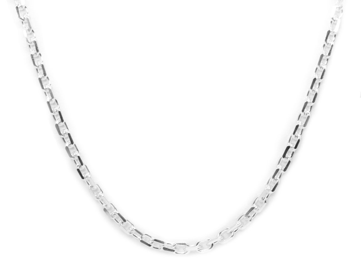 Anchor chain Necklace 925 Sterling Silver 3.3mm ANKL100