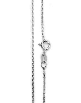 Anchor chain Necklace rhodinated 925 Sterling Silver 1,5mm R/ANK040