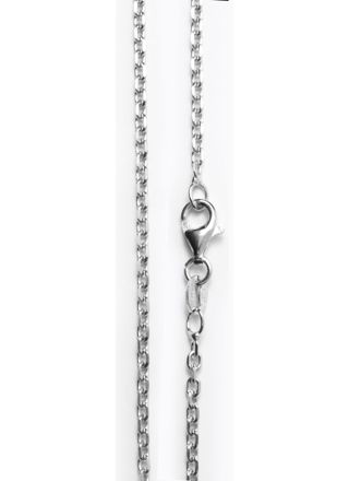 Anchor chain Necklace rhodinated 925 Sterling Silver 2,2mm R/ANK060