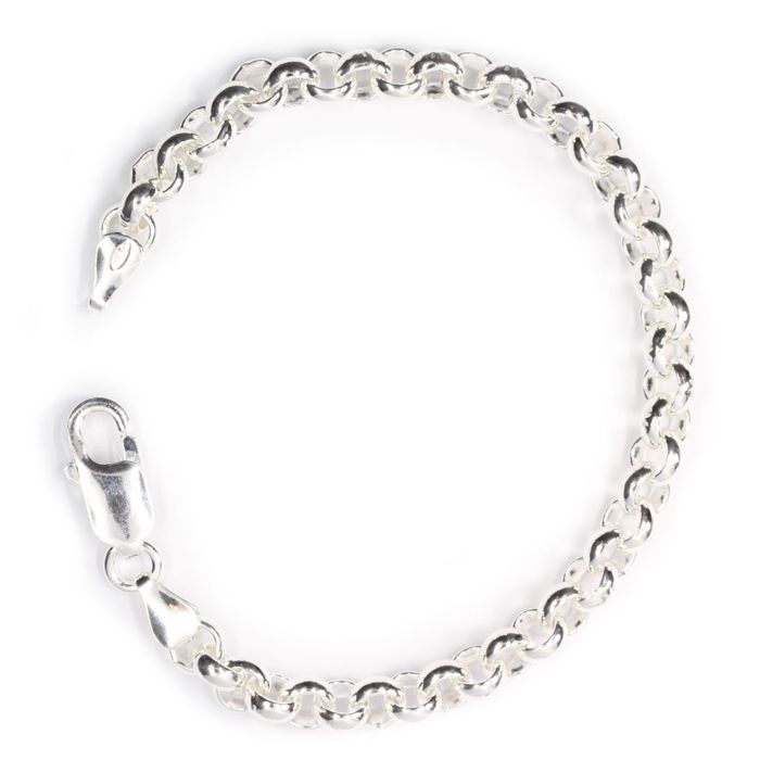 Belcher Chain Bracelet 925 Sterling Silver PAPU6MM