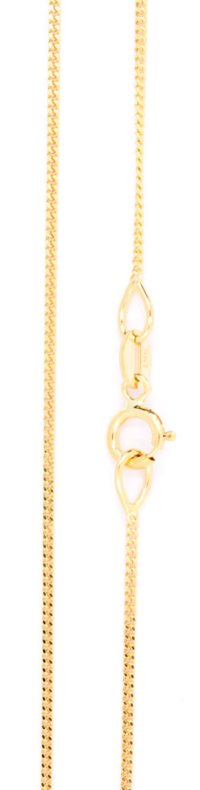 14K gold Curb Chain 0.9mm GD025