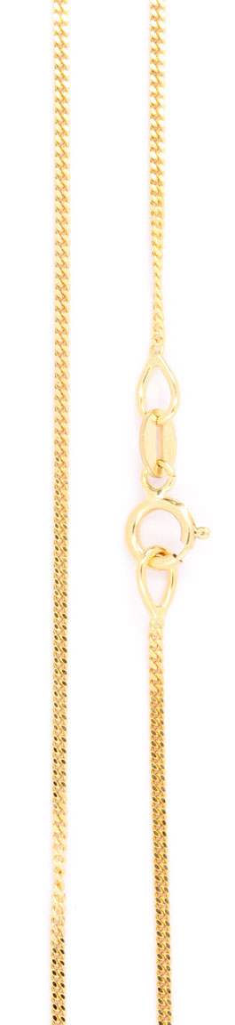 14K gold Curb Chain 0.95mm GD028