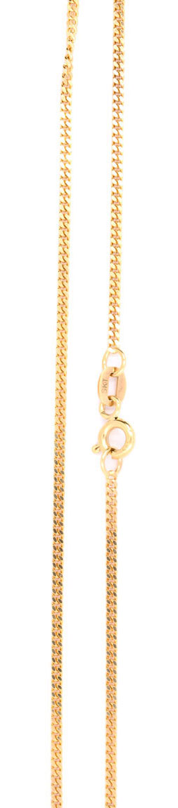 14K gold Curb Chain 1.55mm GD045