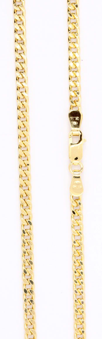 14K gold Curb Chain 2.9mm 50cm TLPAN080/50