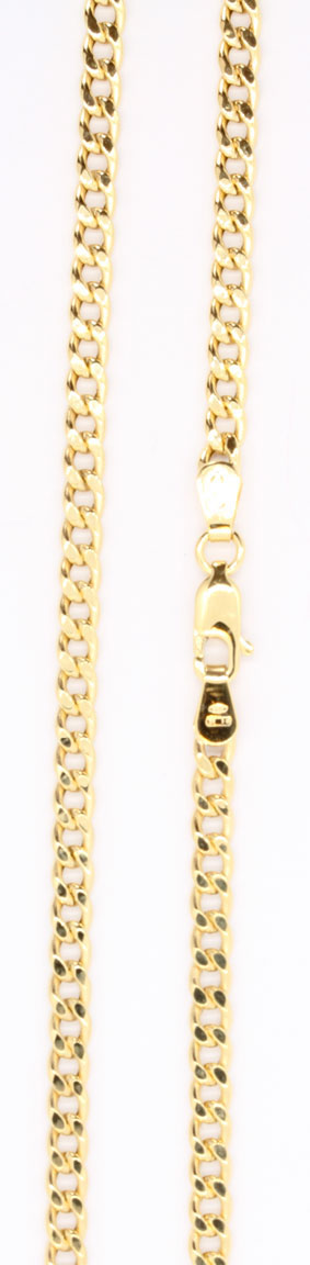 14K gold Curb Chain 4.5mm 50cm OPAN130/50