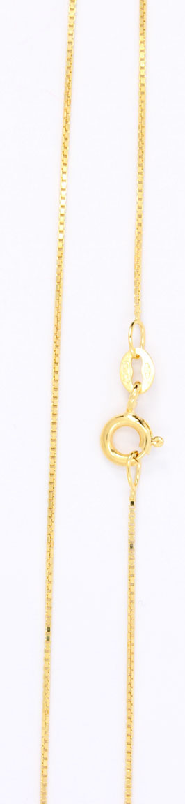 14K Gold box Chain 0.6mm KVD012
