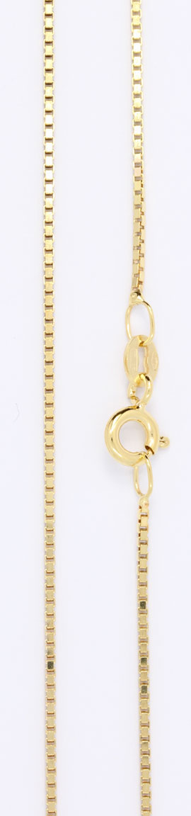 14K Gold box Chain 0.9mm KVD019