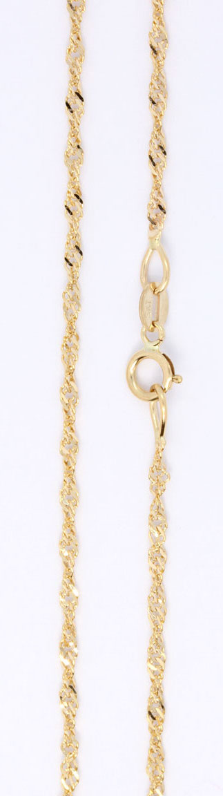 14K Gold Singapore Chain 1.5mm SIN025