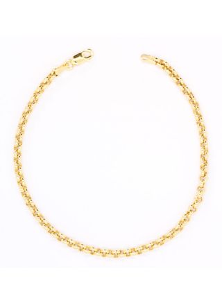 14ct Gold Belcher Chain 3.2mm Bracelet 19cm PAPU3.2/19