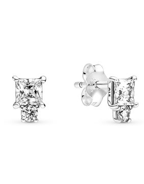 Pandora Sparkling Round & Square earrings 290036C01