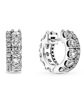 Pandora Double Band Pavé earrings 290058C01