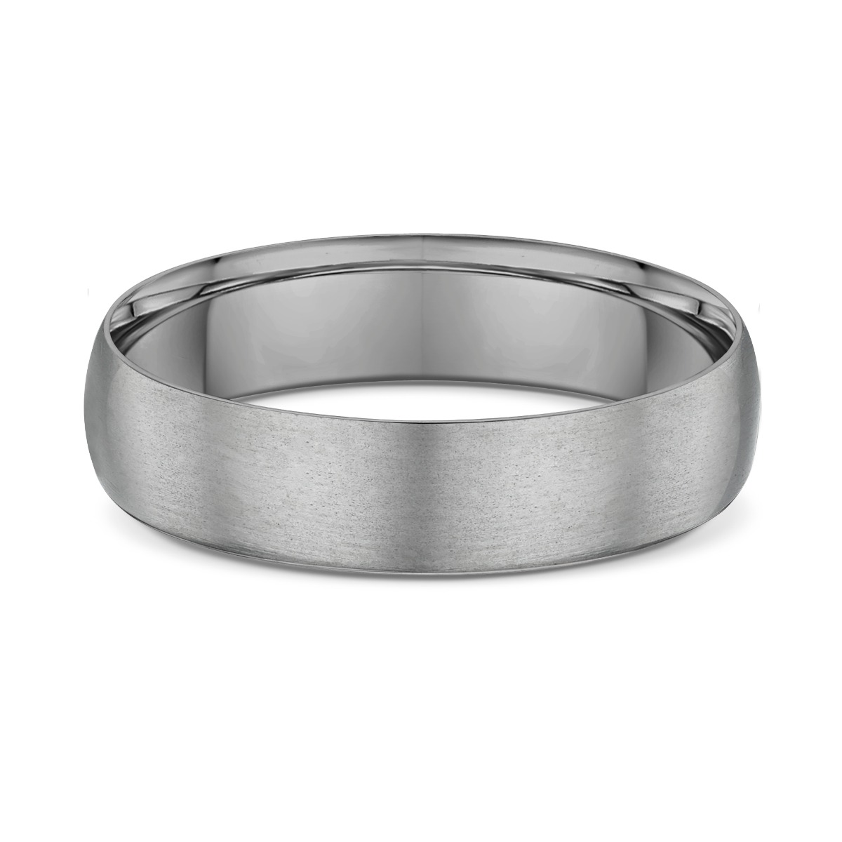 Lykka Strong plain titanium ring d-shape 5 mm