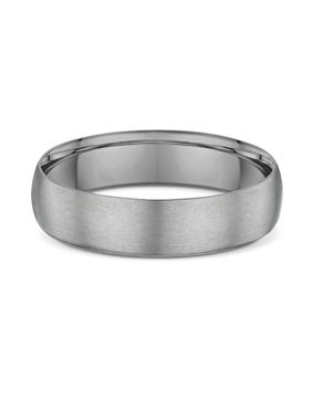 Lykken Strong plain titanium ring d-shape 5 mm