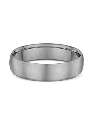 Lykka Strong plain titanium ring d-shape 5 mm