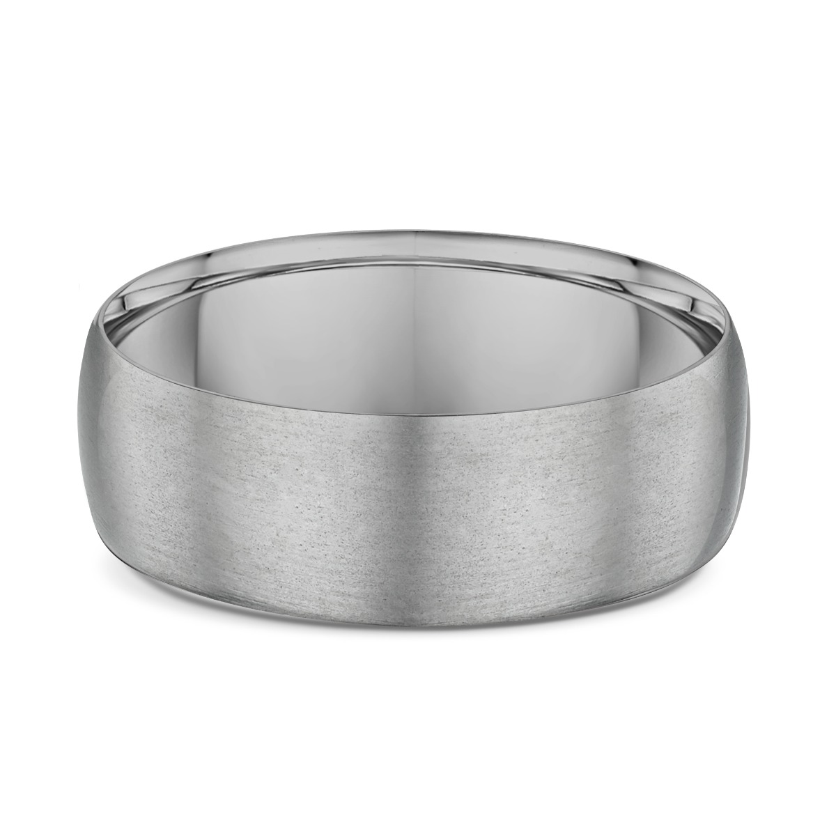 Lykka Strong plain titanium ring d-shape 7 mm