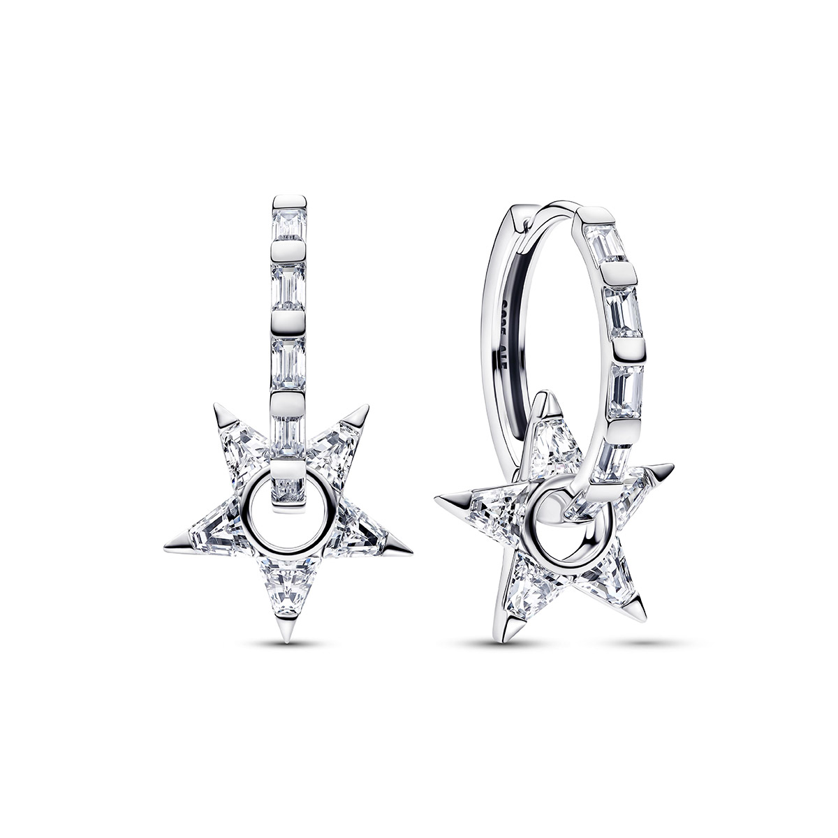 Pandora Timeless Sparkling Open Stella Hoop Earrings 295083C01