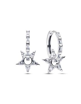 Pandora Timeless Sparkling Open Stella Hoop Earrings 295083C01