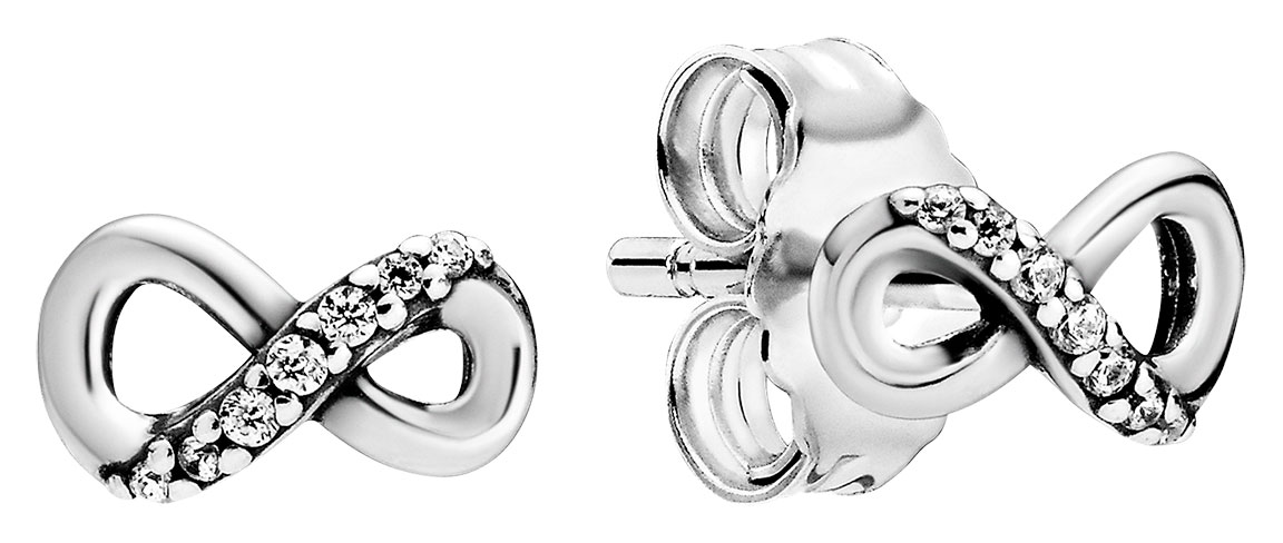 Pandora Sparkling Infinity Stud Earrings 298820C01