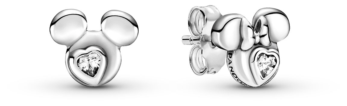 Pandora Earring Studs Disney Mickey Mouse Minnie Mouse