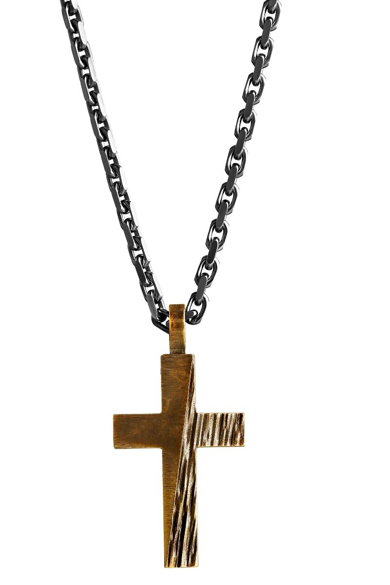 Lempikoru Force patinated bronze cross big 29 504 00 500