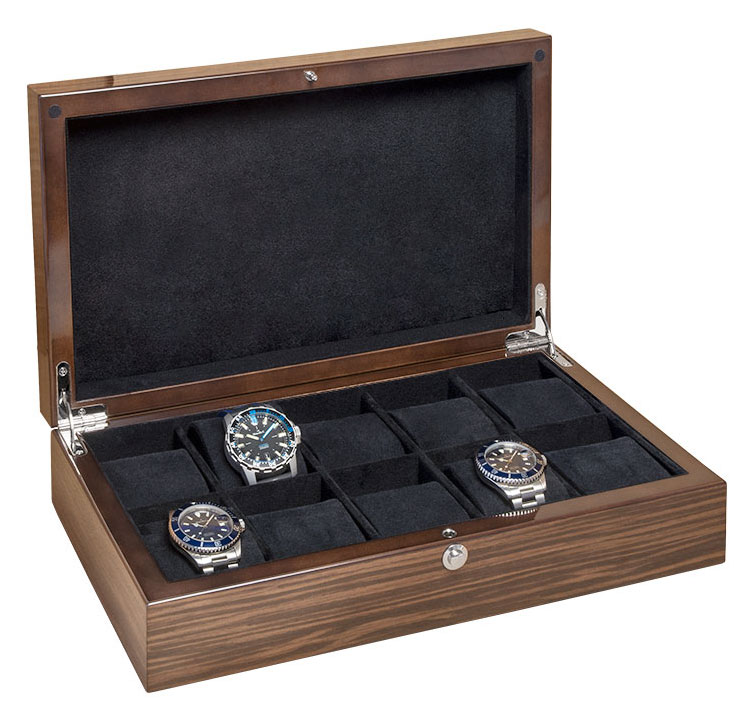 Beco Macassar Watchbox for 10 Watches 309377