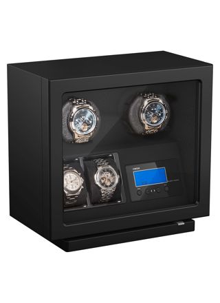 Boxy BLDC Black Watch Winder For 2 Watches 309420