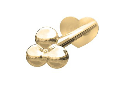 Nordahl Jewellery PIERCE52 labret 3*2mm beads 314 002  5