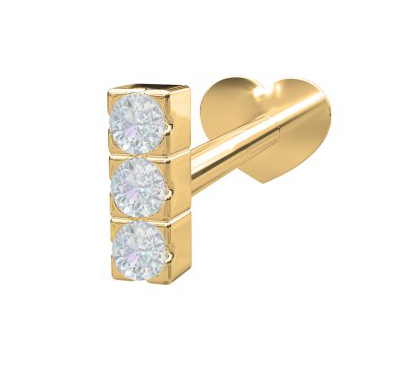 Nordahl Jewellery PIERCE52 labret 3 dia. 4,4mm 314 003BR5