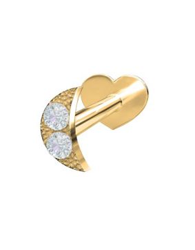 Nordahl Jewellery PIERCE52 labret diamond Moon 3,5mm 314 006BR5