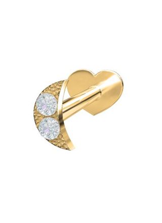 Nordahl Jewellery PIERCE52 labret diamond Moon 3,5mm 314 006BR5