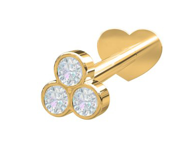 Nordahl Jewellery PIERCE52 labret diamond 3mm 314 007BR5