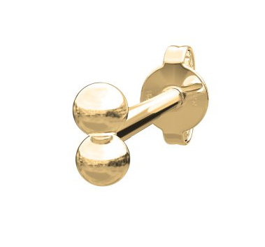 Nordahl Jewellery PIERCE52 2*2mm beads earring 314 201  5