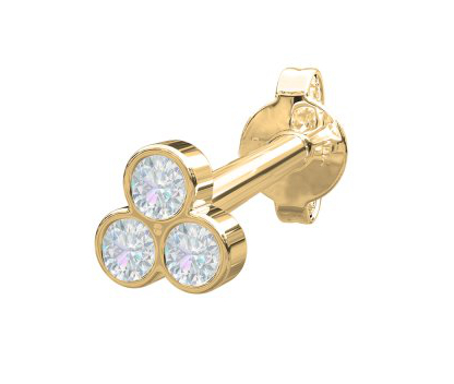 Nordahl Jewellery PIERCE52 diamondearring 3mm 314 207BR5