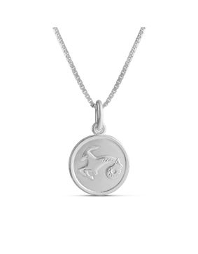 Top Gold silver Capricorn zodiac pendant with chain 45cm 32 5701 0000