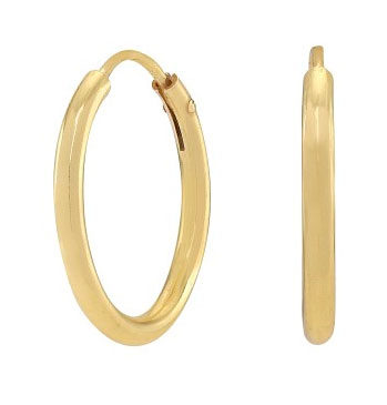 Nordahl Jewellery HOOPS52 Earrings 15mm Gold 325 583-3