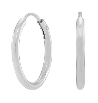 Nordahl Jewellery HOOPS52 Earrings 15mm Silver 325 583