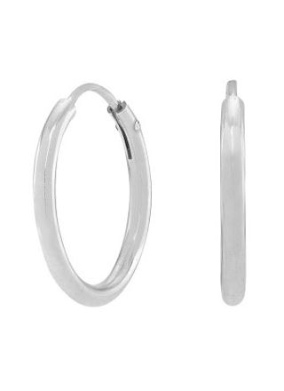 Nordahl Jewellery HOOPS52 Earrings 15mm Silver 325 583