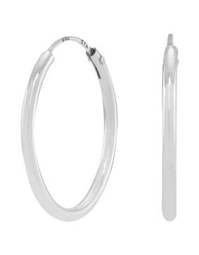 Nordahl Jewellery HOOPS52 Earrings 20mm Silver 325 584