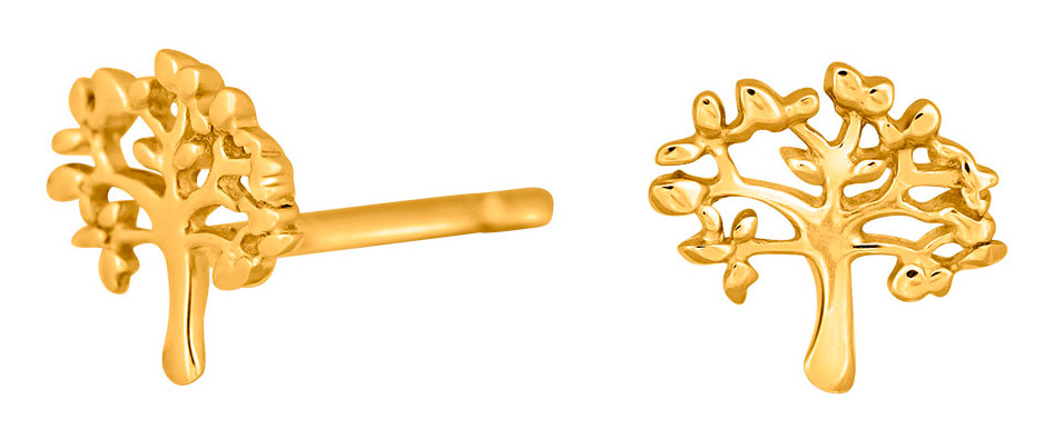 Nordahl Jewellery TREE52 Earrings Gold 325 648-3